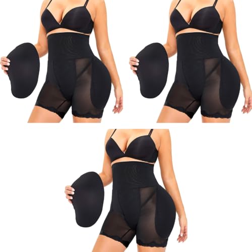 PALAY® Hip Pads for Women Hip Dip Enhancer Shapewear High Waist Butt Lifter Pad Panties XXL 3 PCS Black PALAY® Hip Pads for Women Hip Dip Enhancer Shapewear High Waist Butt Lifter Pad Panties XXL 3 PCS Black